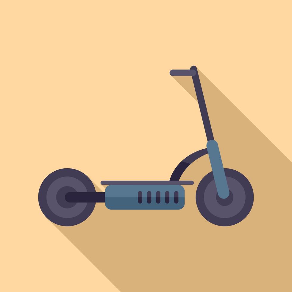 vecteur plat d'icône de batterie de scooter électrique. coup de vélo