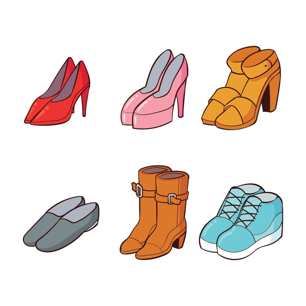 femme chaussures illustration vectorielle vecteur