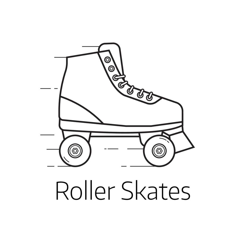 icône de patins à roulettes vecteur