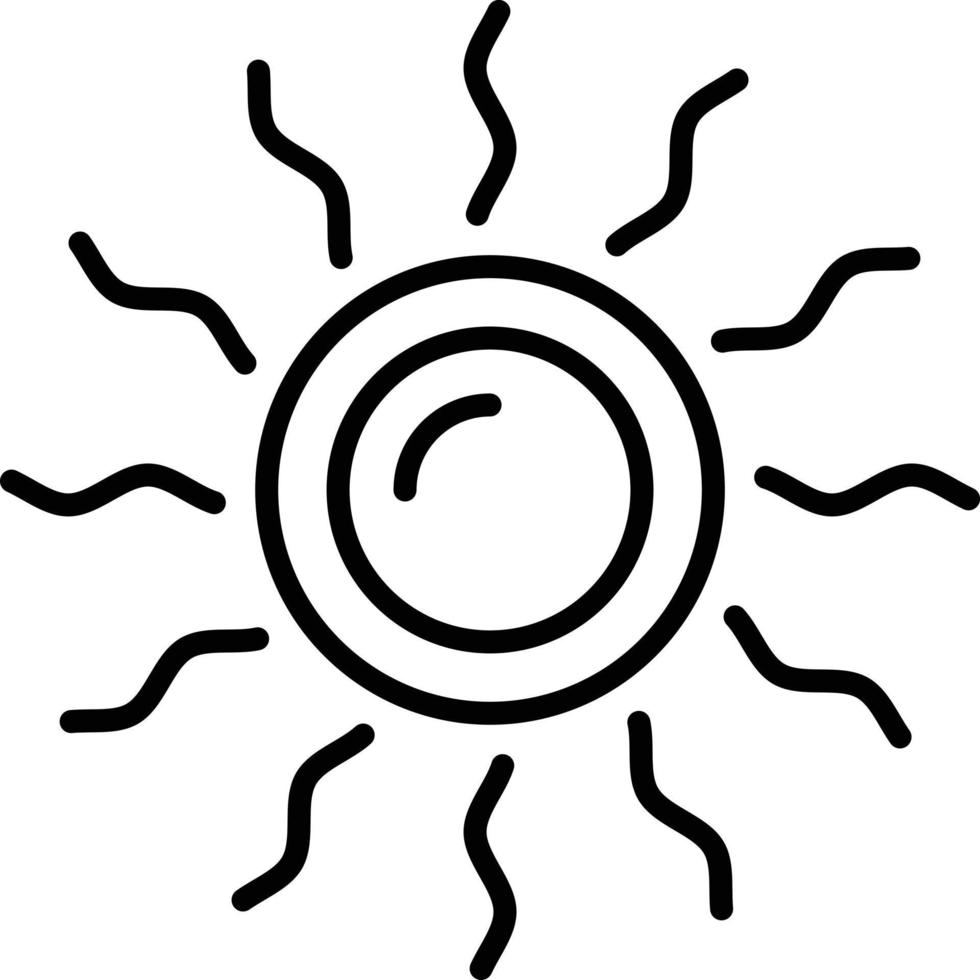 conception d'icône créative soleil vecteur