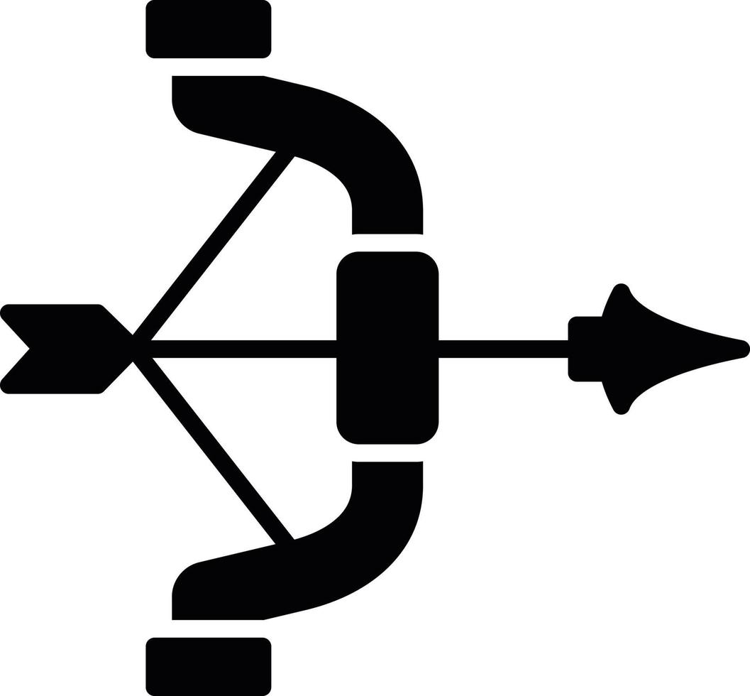 conception d'icône créative de tir à l'arc vecteur