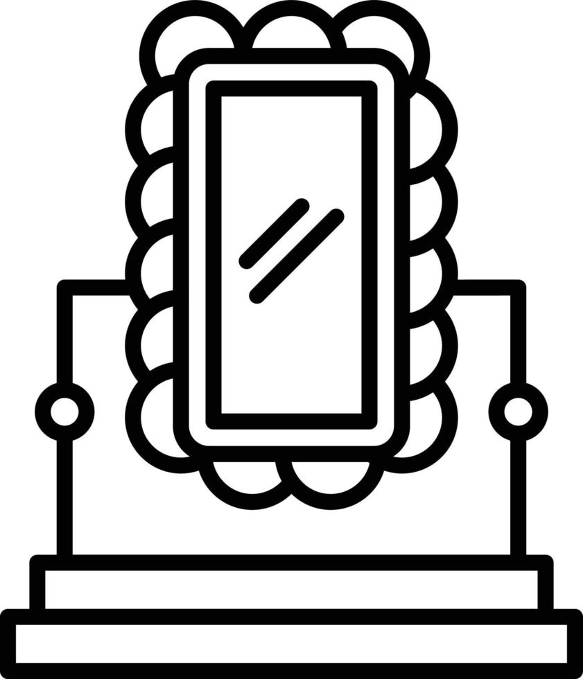 conception d'icône créative miroir vecteur