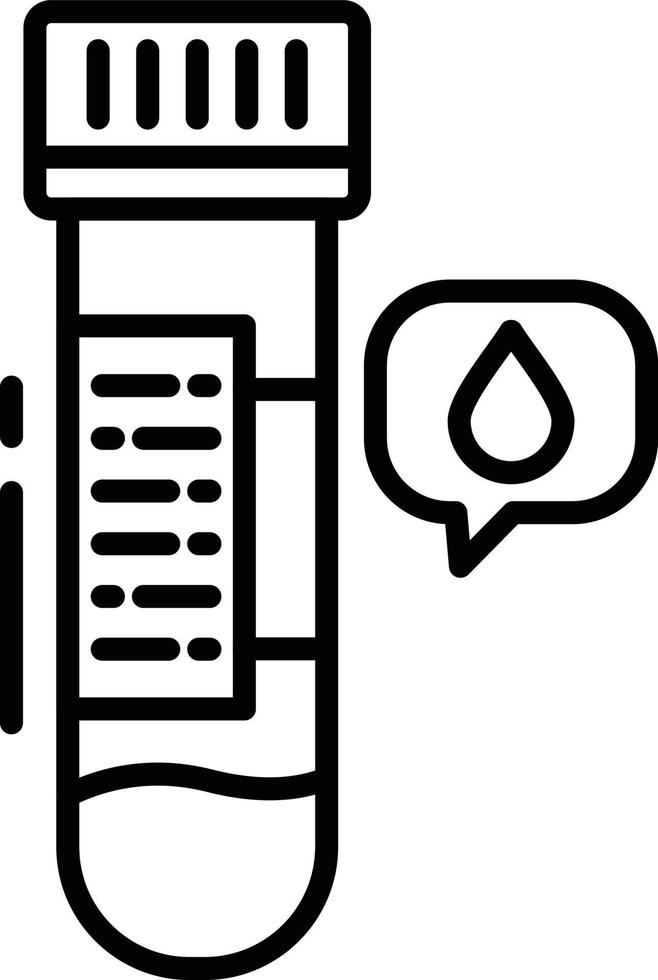 conception d'icône créative d'échantillon de sang vecteur