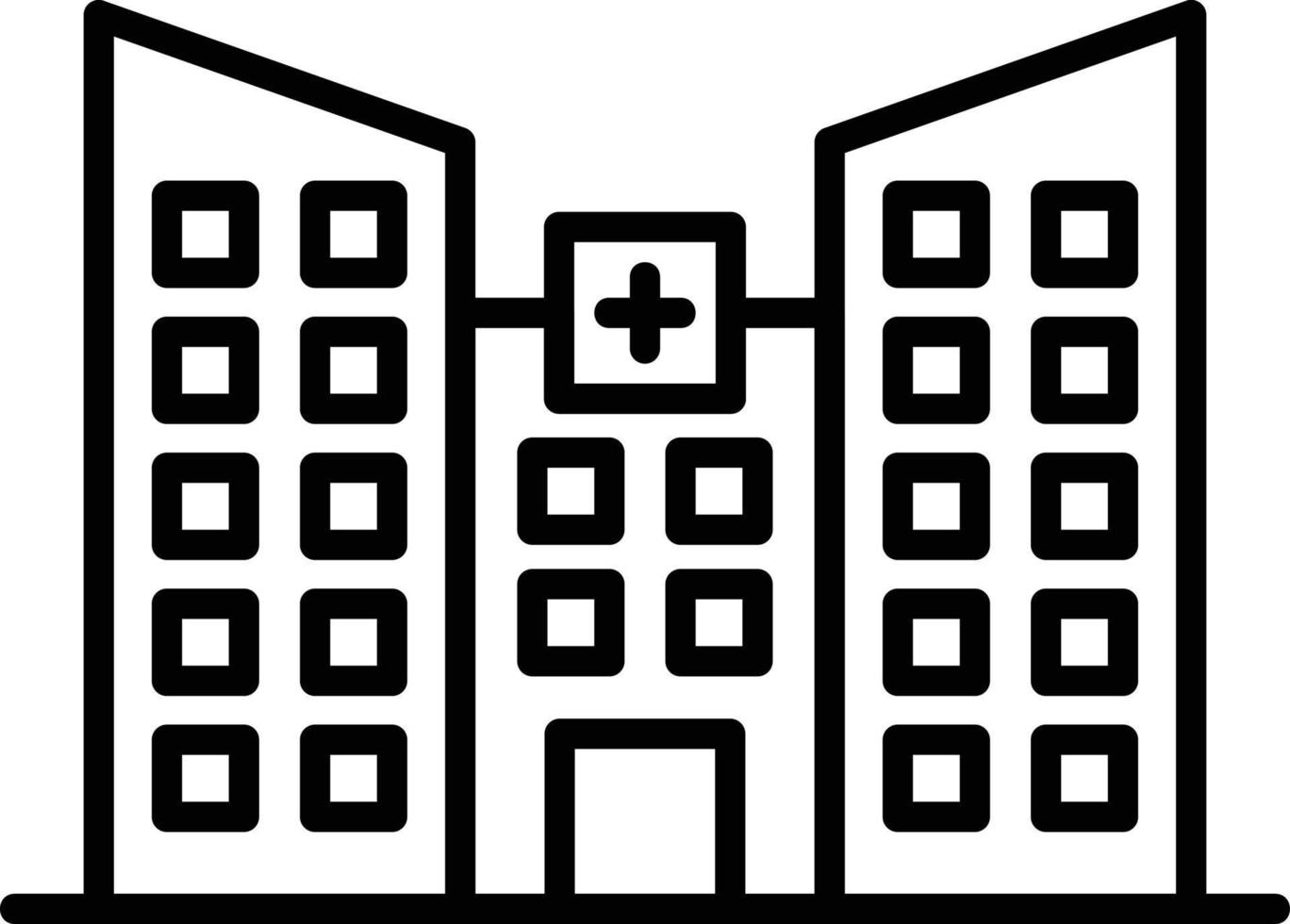 conception d'icône créative de propriété hospitalière vecteur