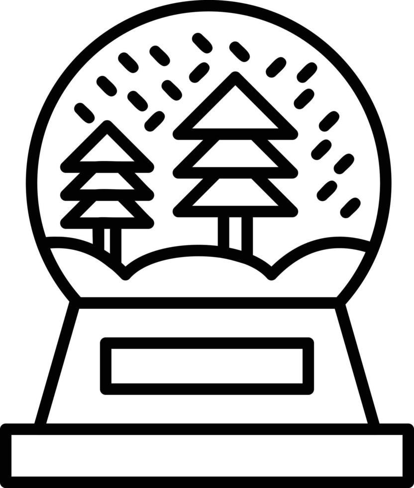 conception d'icône créative boule de neige vecteur
