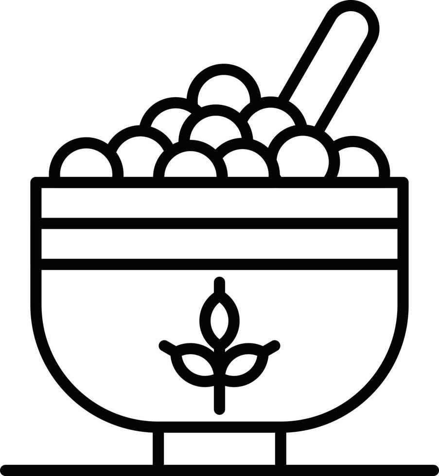 conception d'icône créative de céréales vecteur