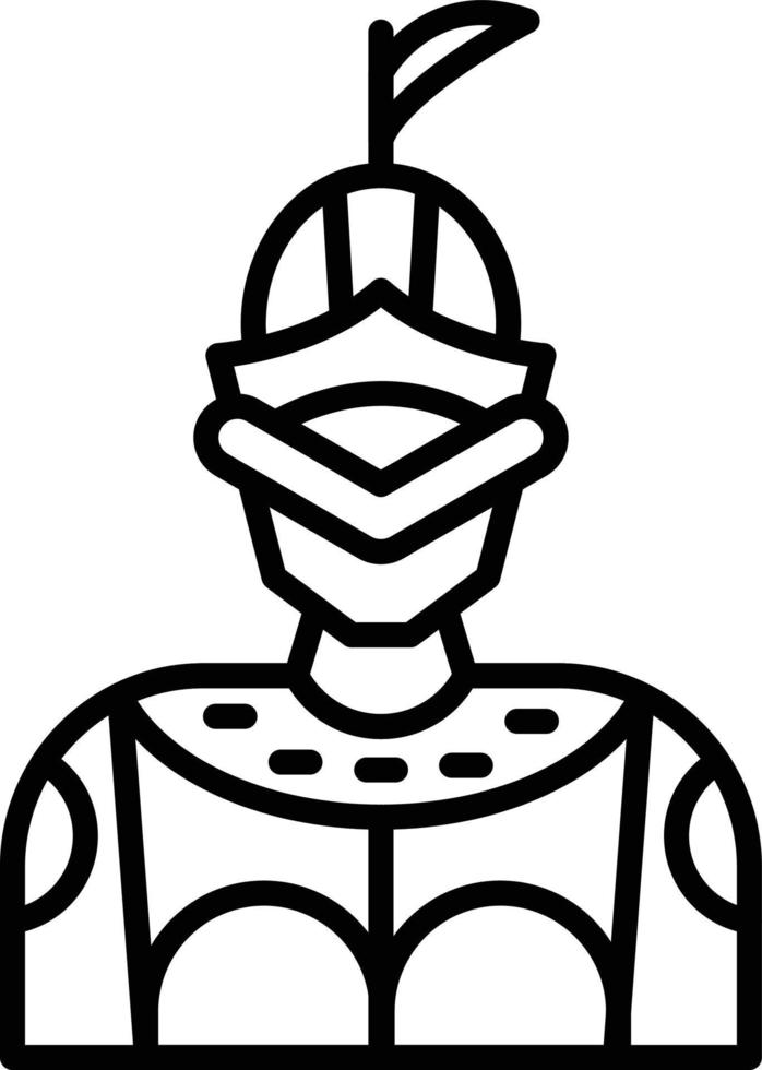 conception d'icône créative chevalier vecteur