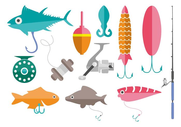 Free Fishing Tools Vector