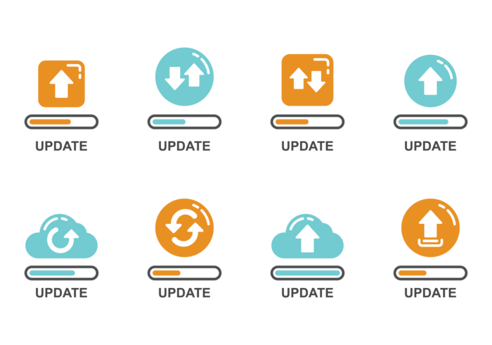 Vector d'icônes de mise à jour