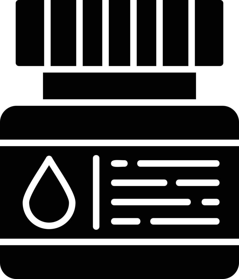 conception d'icône créative de bouteille d'encre vecteur