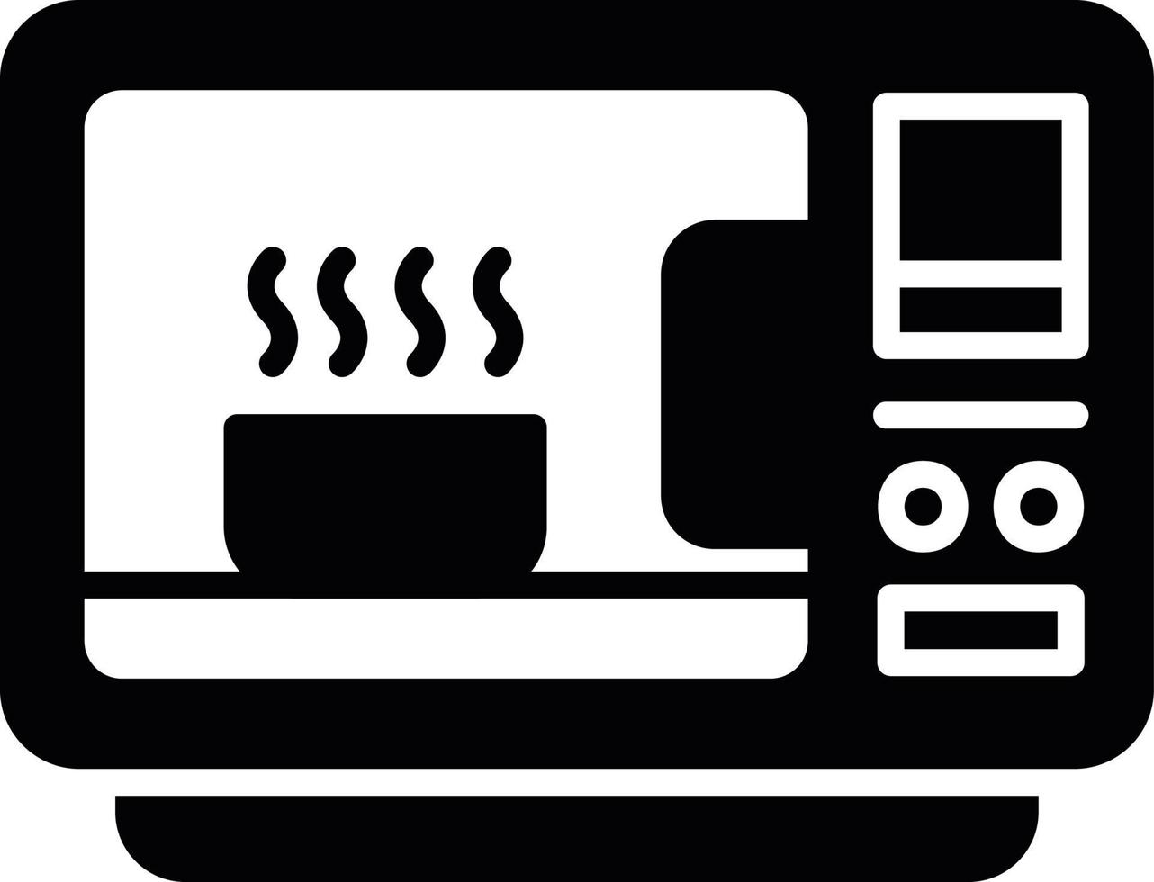 conception d'icône créative micro-ondes vecteur