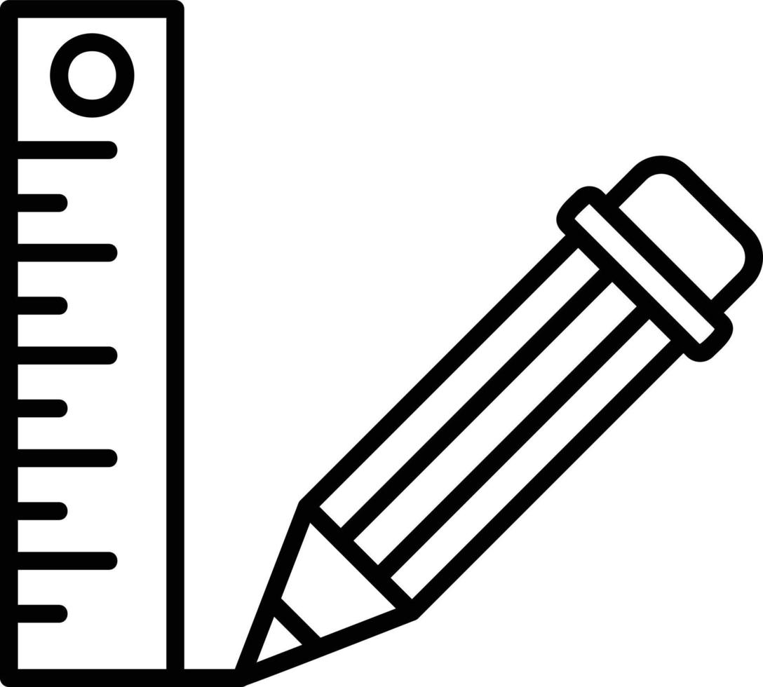 conception d'icône créative règle vecteur