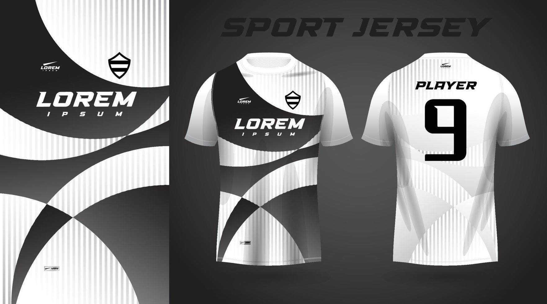 conception de maillot de sport t-shirt blanc vecteur