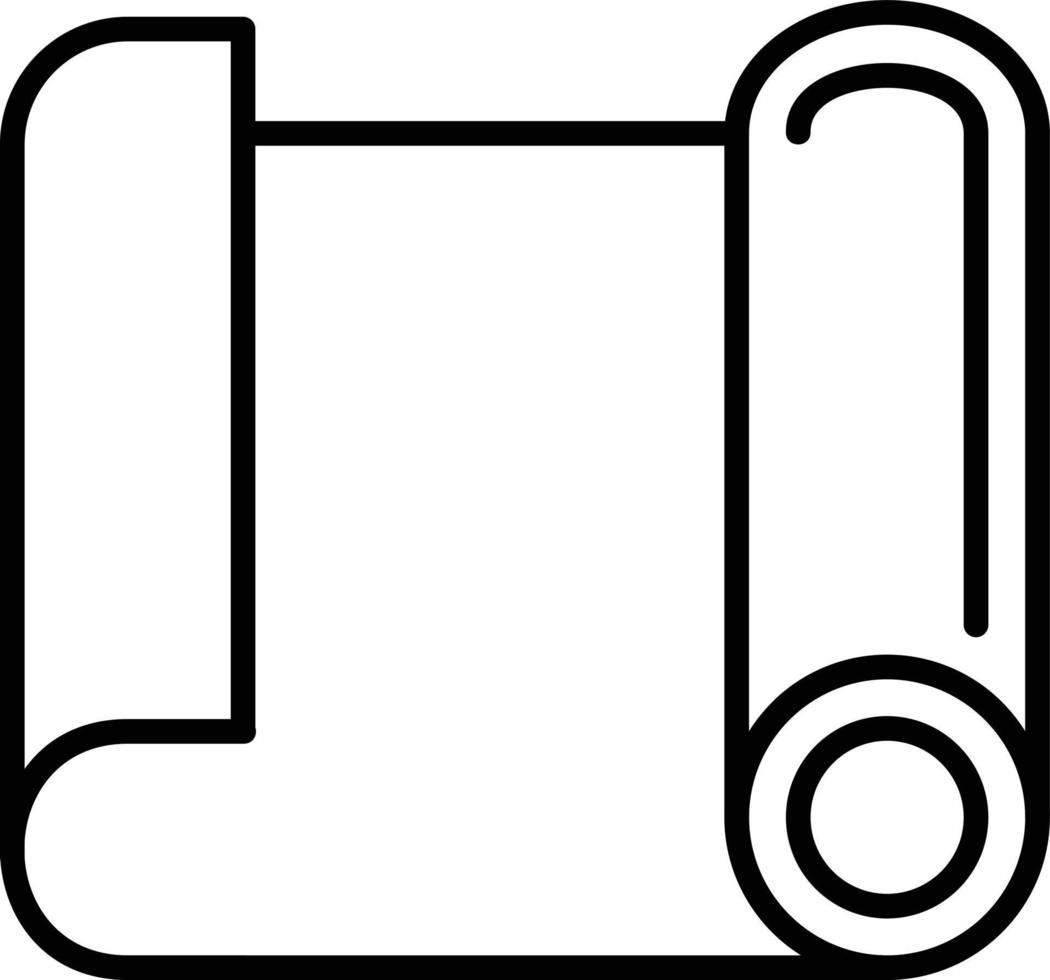 conception d'icône créative de rouleau de papier vecteur