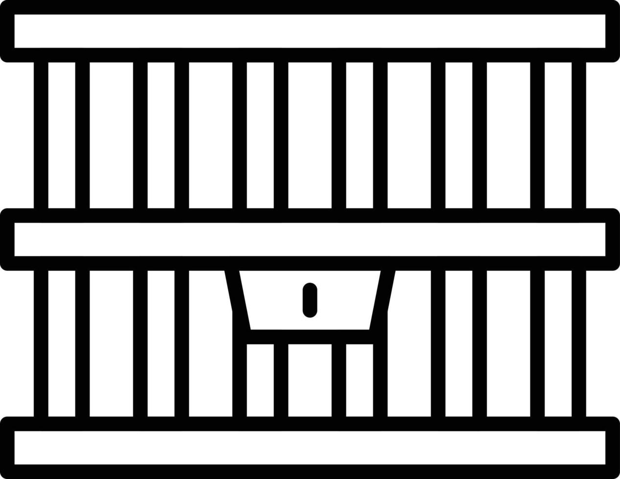 conception d'icône créative de prison vecteur