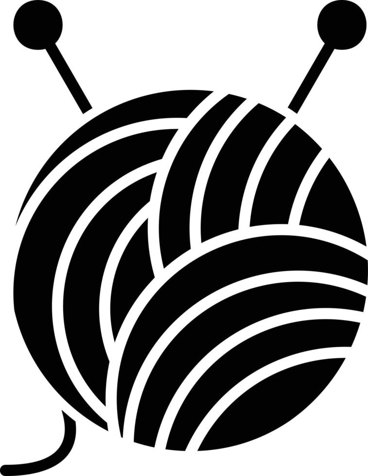 conception d'icône créative boule de laine vecteur
