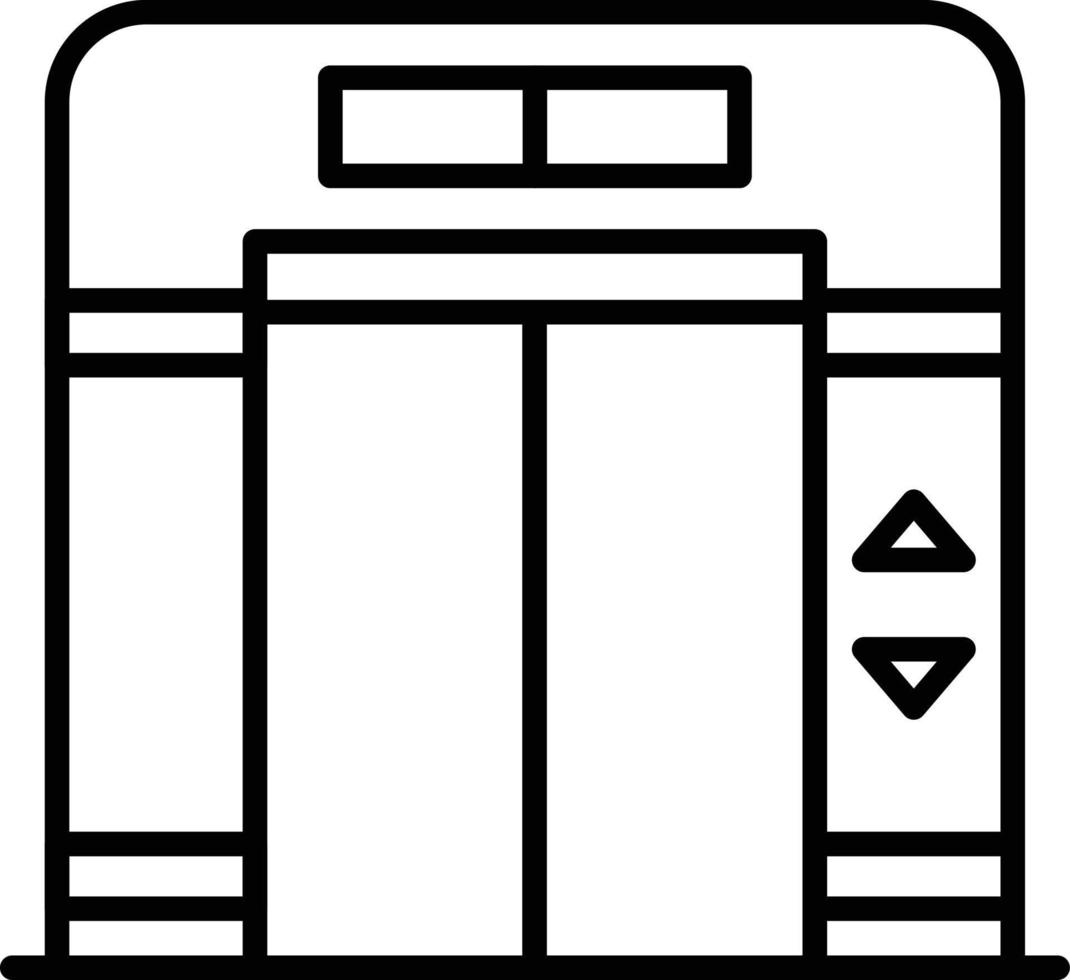 conception d'icône créative d'ascenseur vecteur