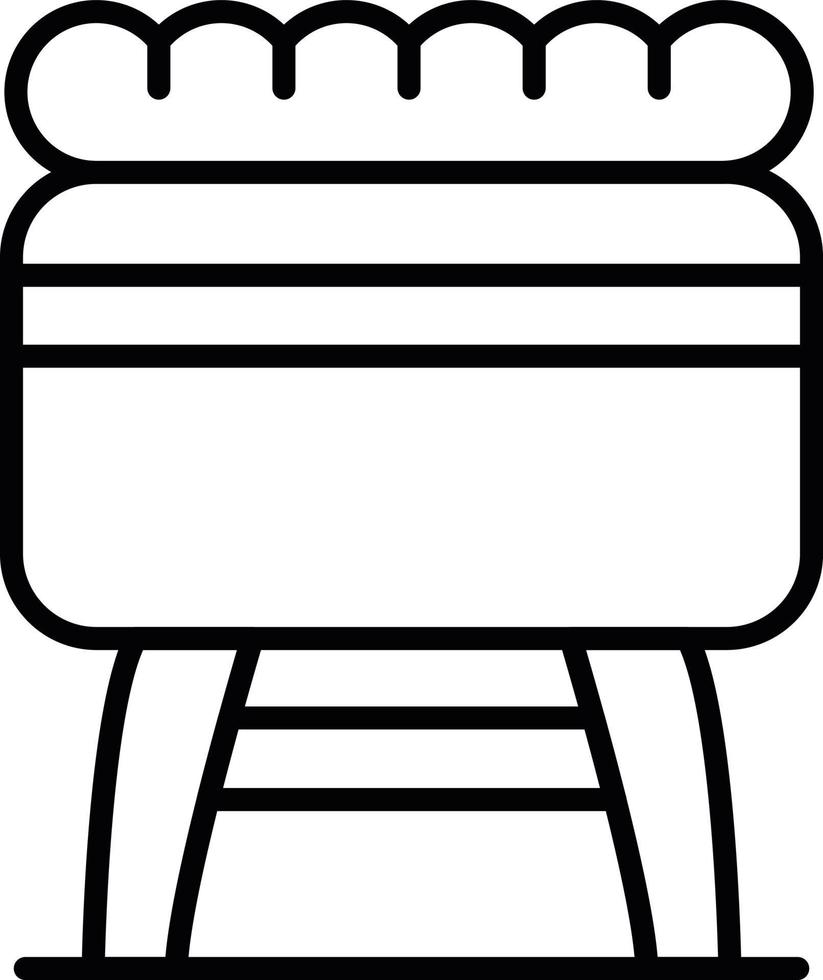 conception d'icône créative pouf vecteur