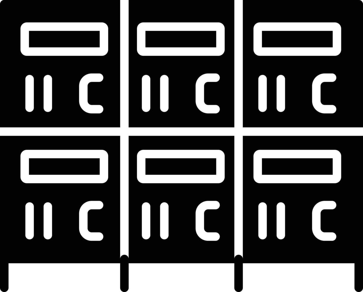 conception d'icône créative de casier vecteur