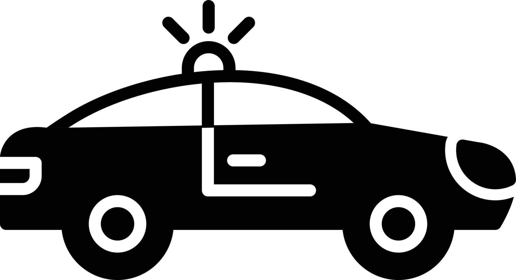 conception d'icône créative de voiture de police vecteur