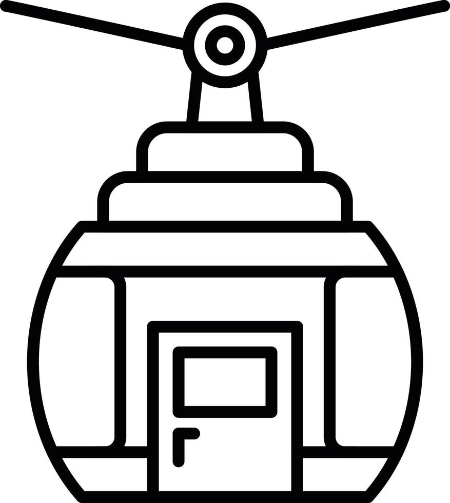 conception d'icône créative de téléphérique vecteur