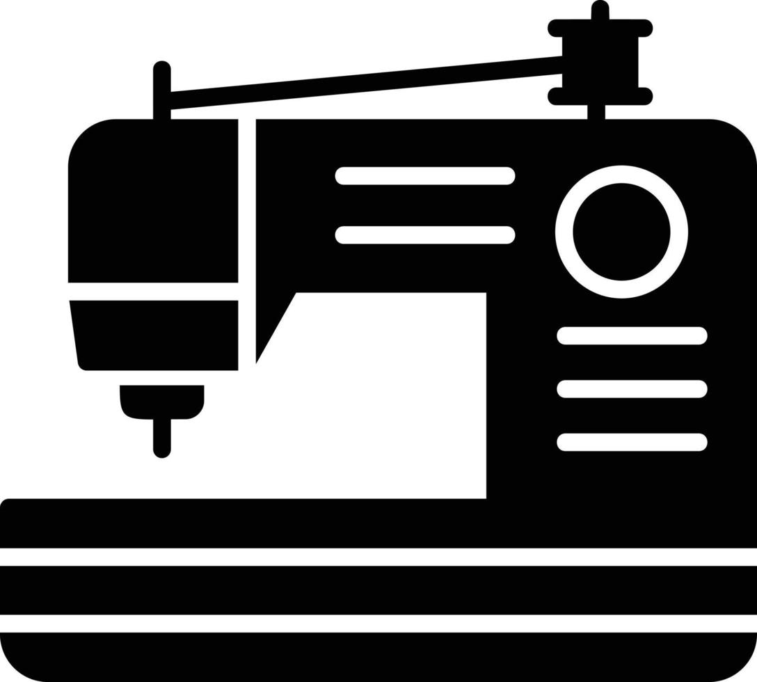 conception d'icône créative de machine à coudre vecteur