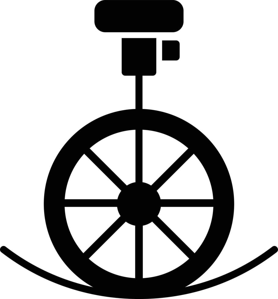 conception d'icône créative performance monocycle vecteur