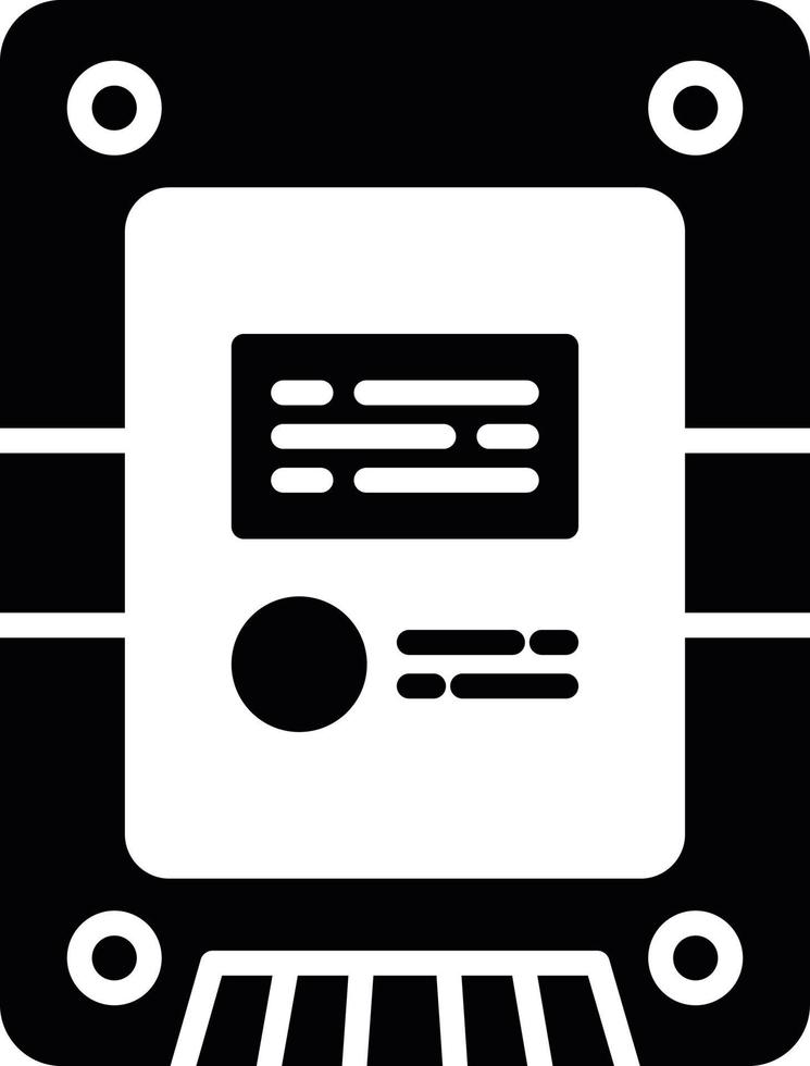 conception d'icône créative de disque SSD vecteur