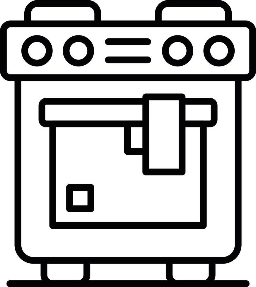 conception d'icône créative de four vecteur