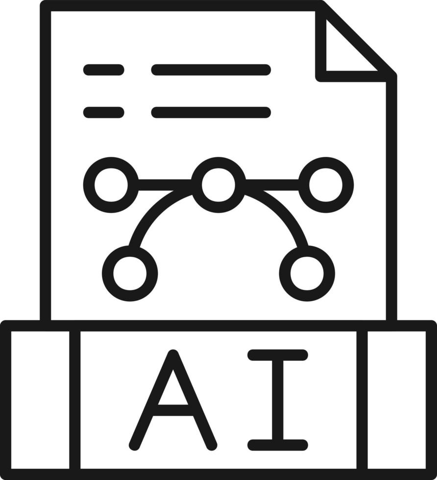 conception d'icône créative de fichier ai vecteur