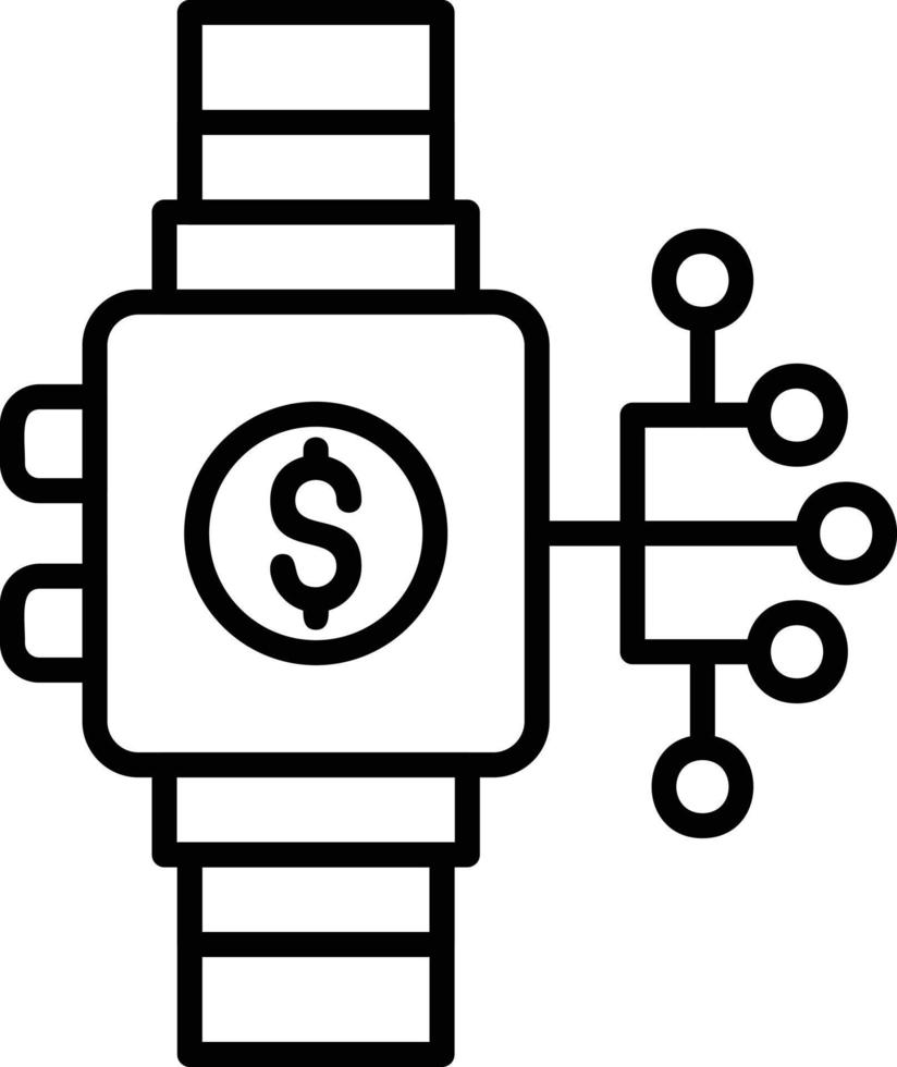 conception d'icône créative smartwatch vecteur