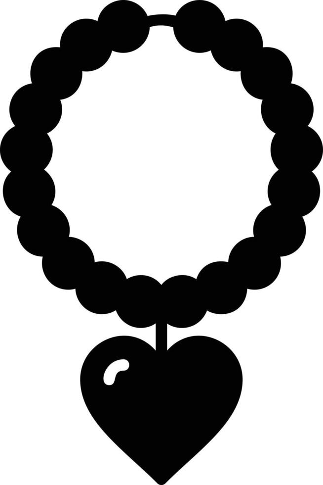 conception d'icône créative collier de perles vecteur