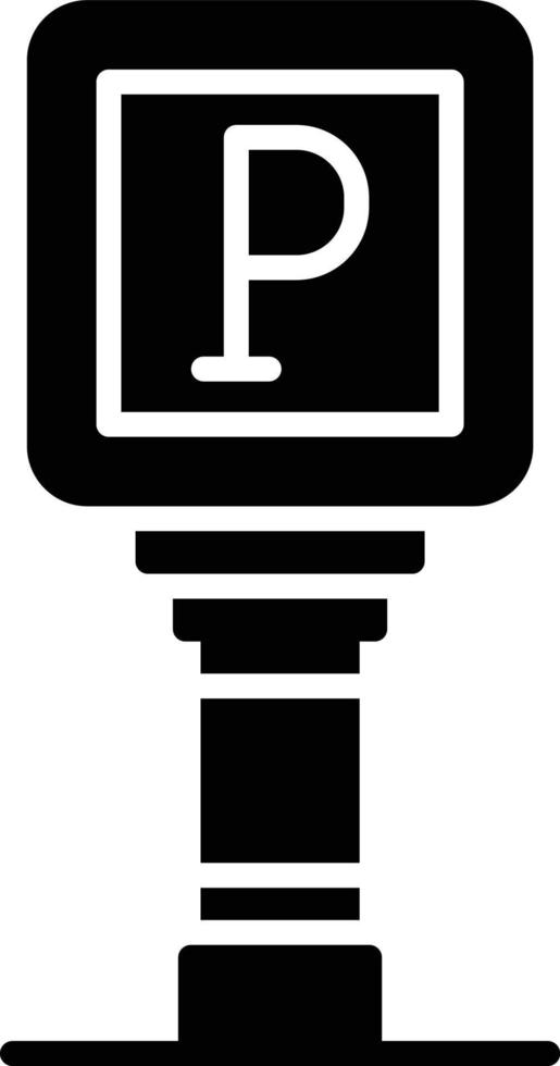 conception d'icône créative de signe de stationnement vecteur