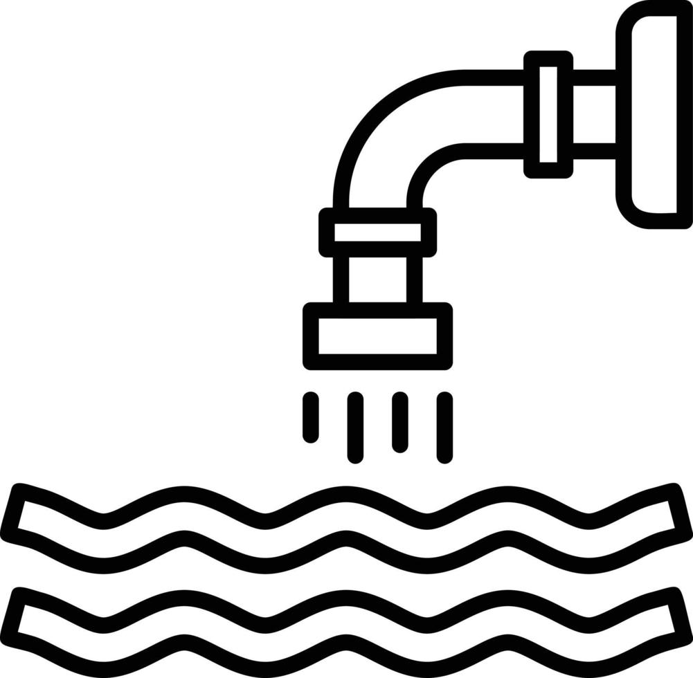 conception d'icône créative d'eaux usées vecteur