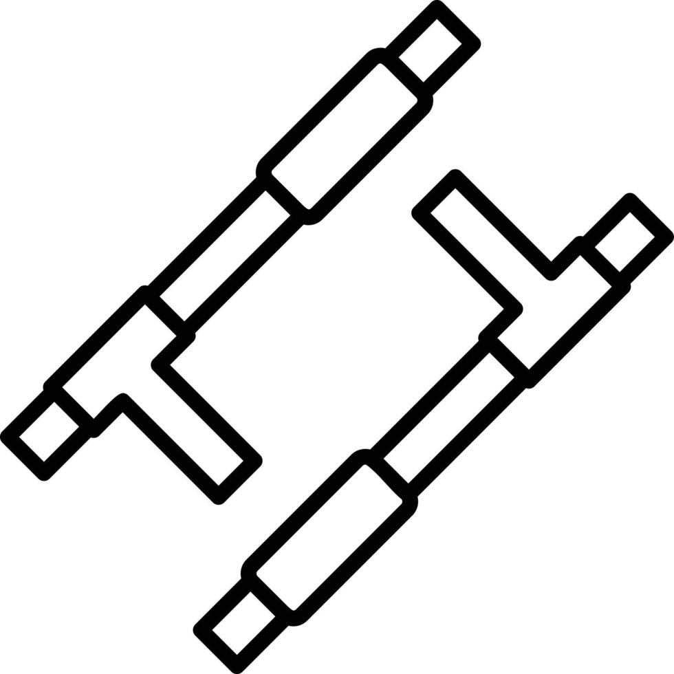 conception d'icône créative tonfa vecteur