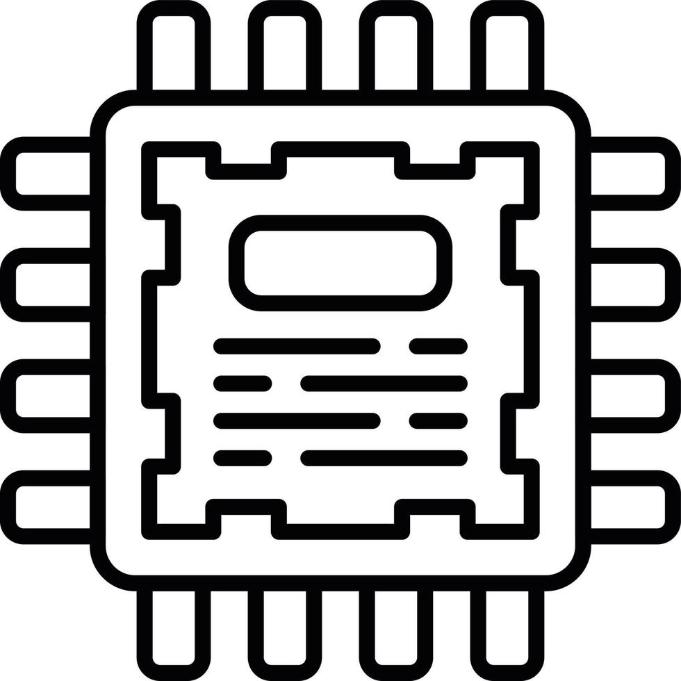 conception d'icône créative de processeur vecteur