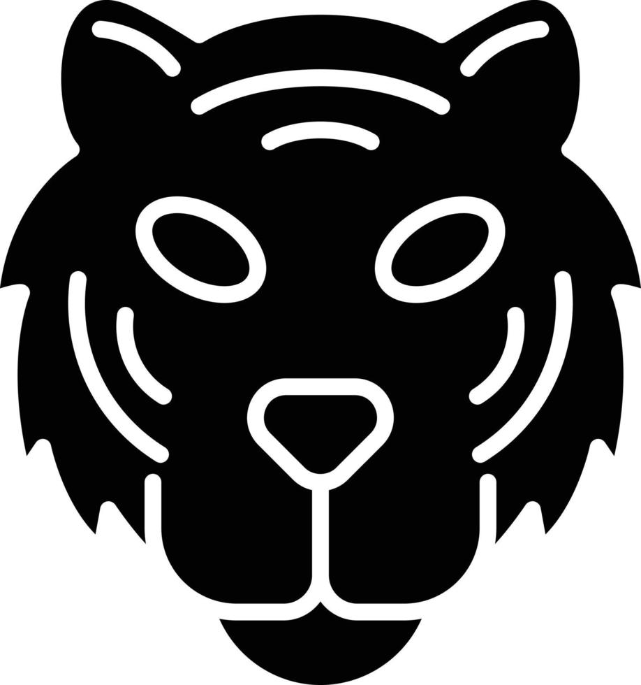 conception d'icône créative tigre vecteur