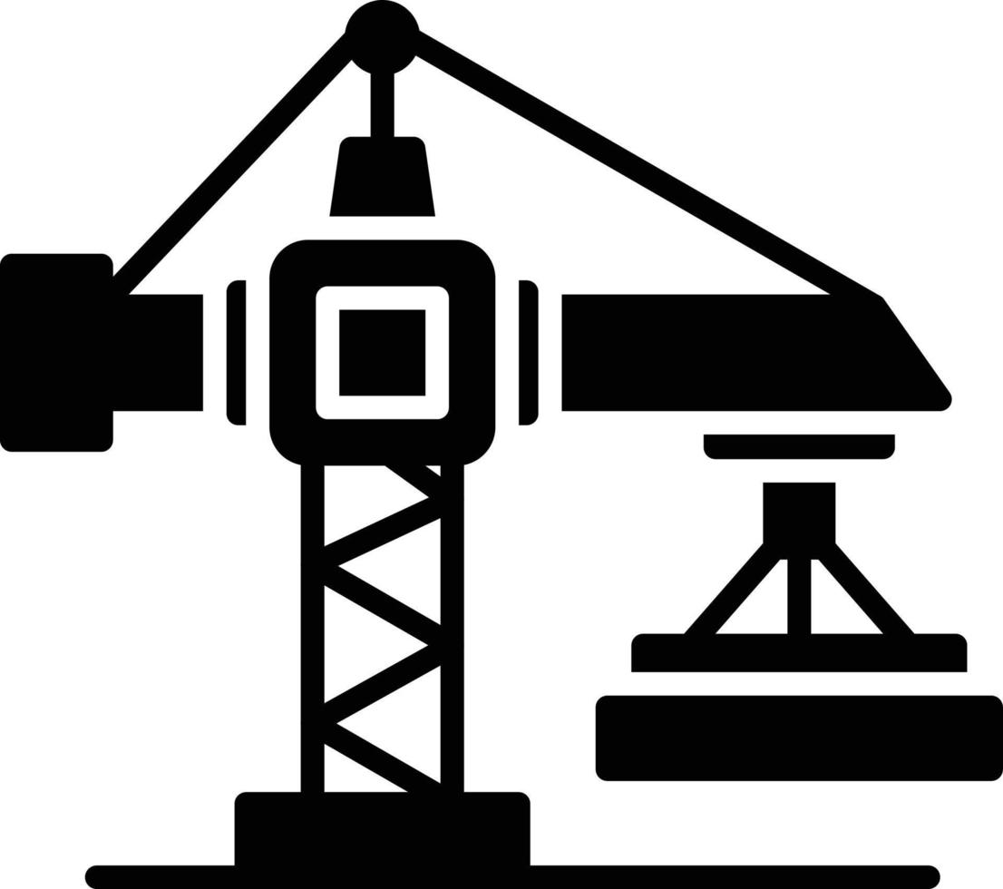 conception d'icône créative de grue vecteur