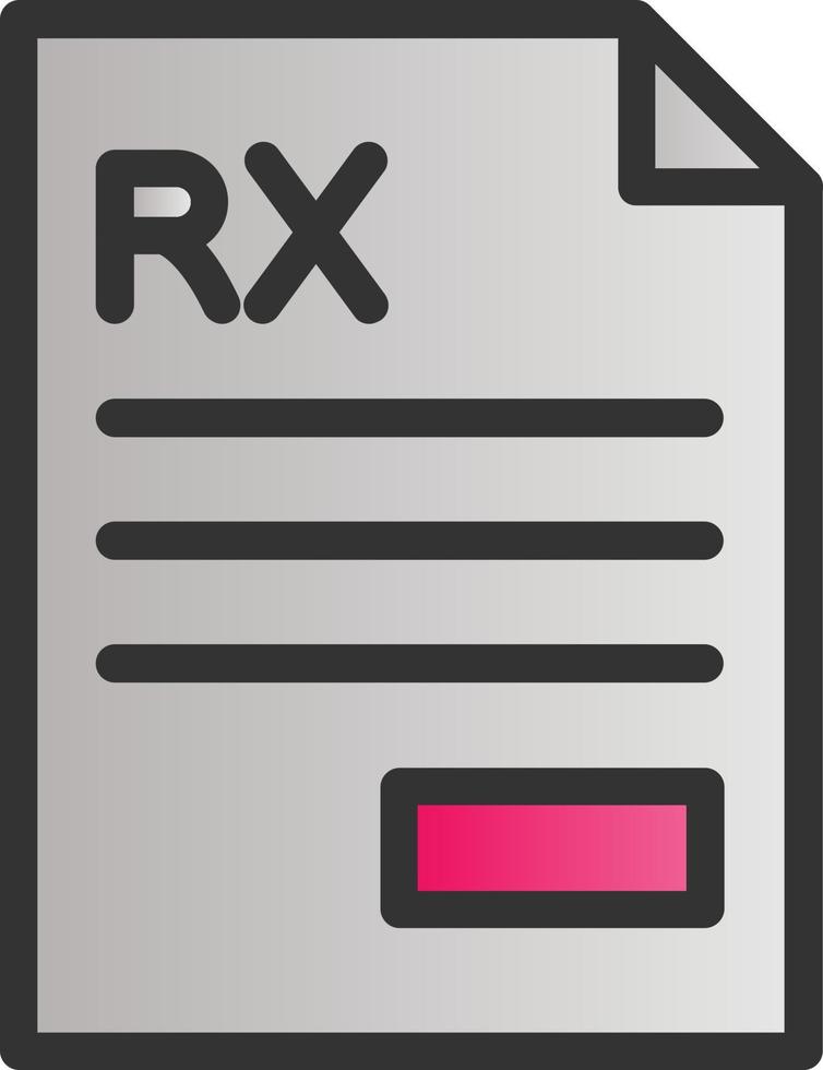 conception d'icône de vecteur de prescription