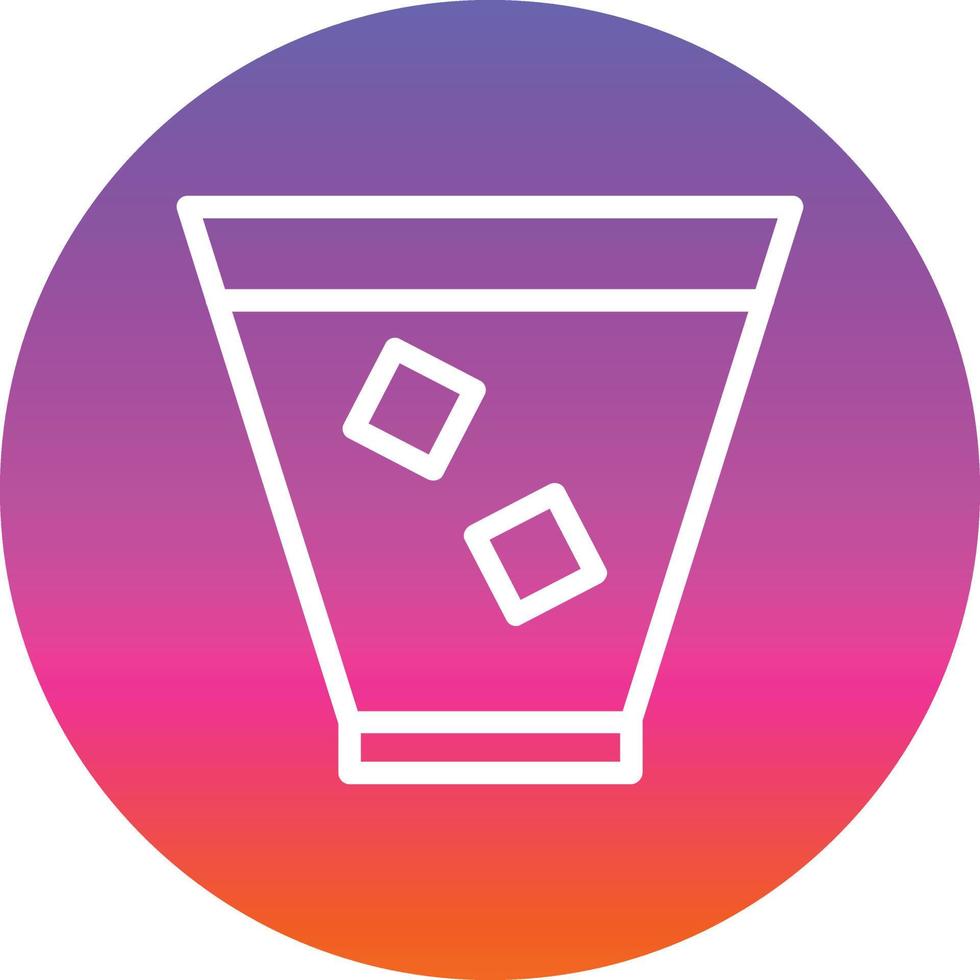 conception d'icône de vecteur de whisky en verre