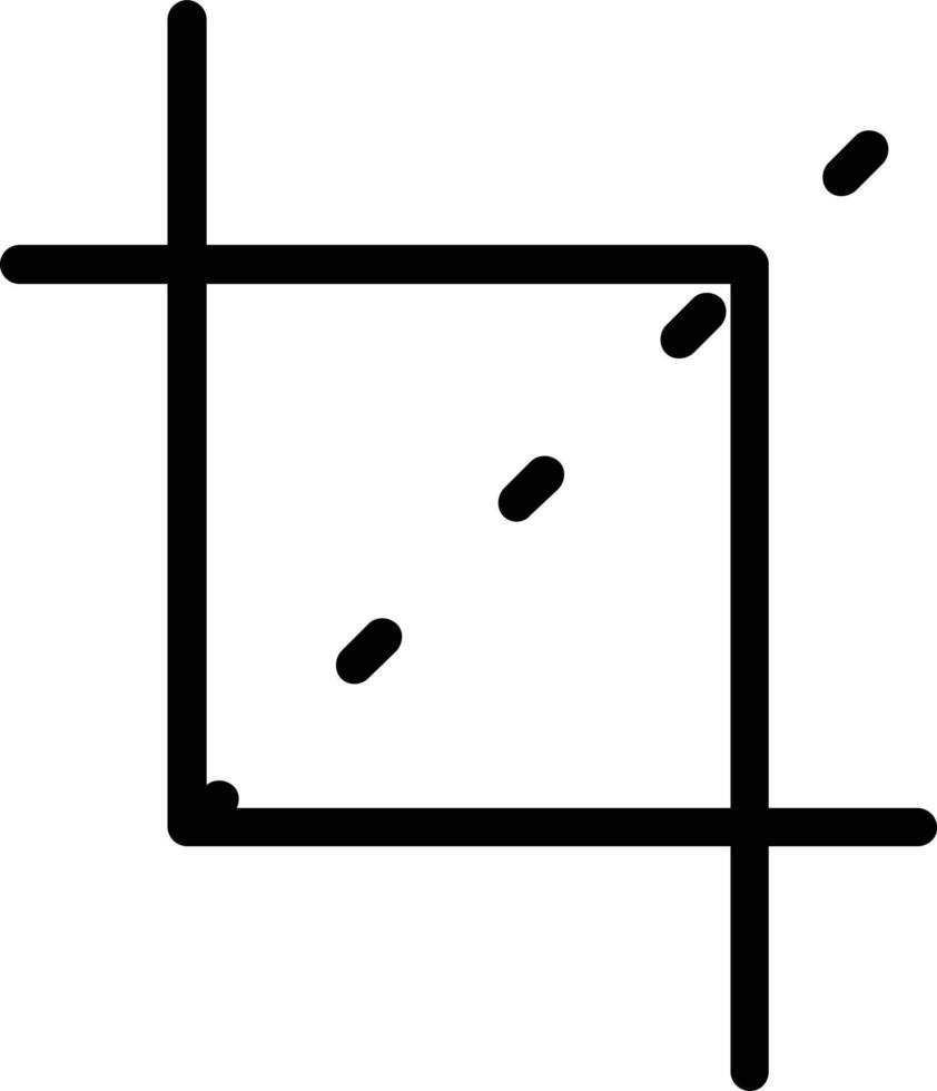 conception d'icône de vecteur de recadrage