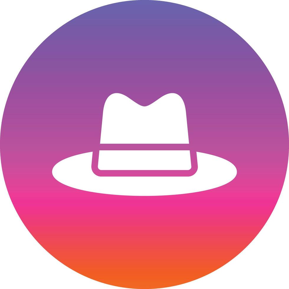 Hat cowboy côté vecteur icône design