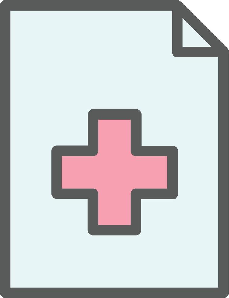 conception d'icône de vecteur médical de fichier