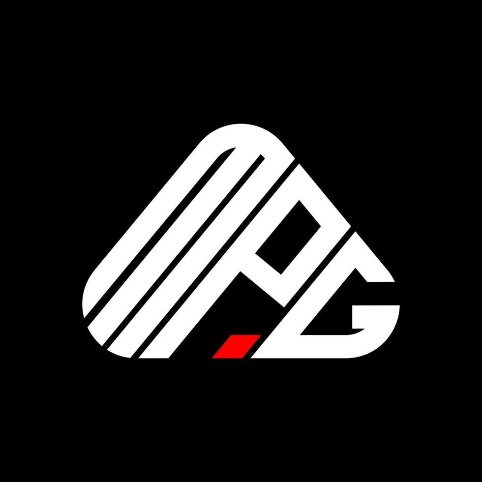conception créative du logo de lettre mpg avec graphique vectoriel, logo mpg simple et moderne. vecteur
