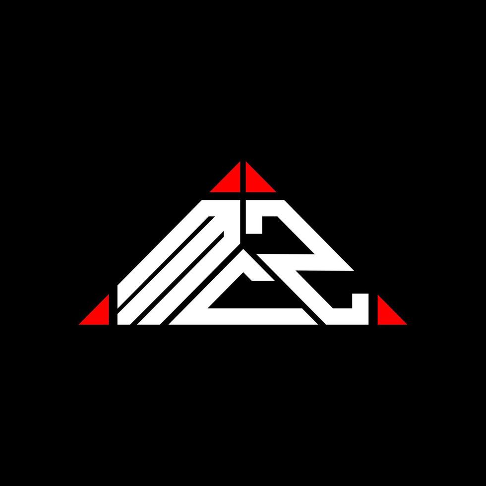 conception créative de logo de lettre mcz avec graphique vectoriel, logo mcz simple et moderne. vecteur