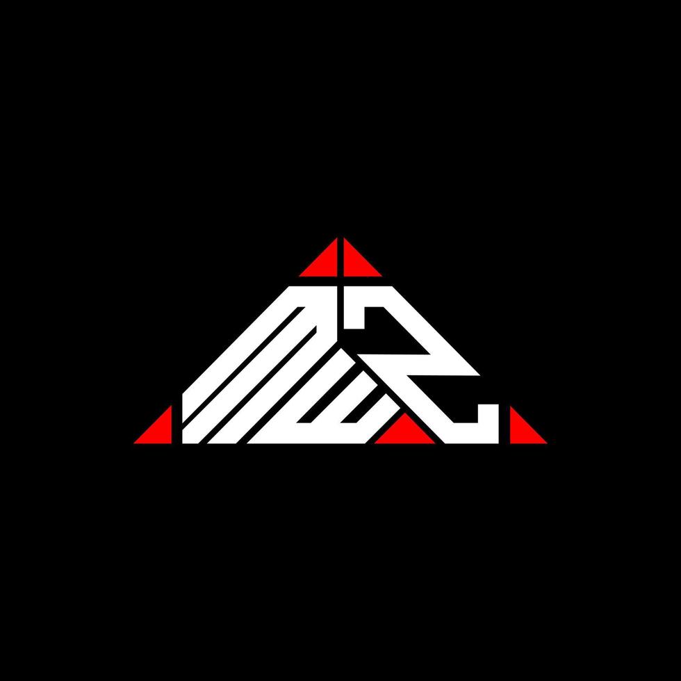 conception créative du logo de lettre mwz avec graphique vectoriel, logo mwz simple et moderne. vecteur