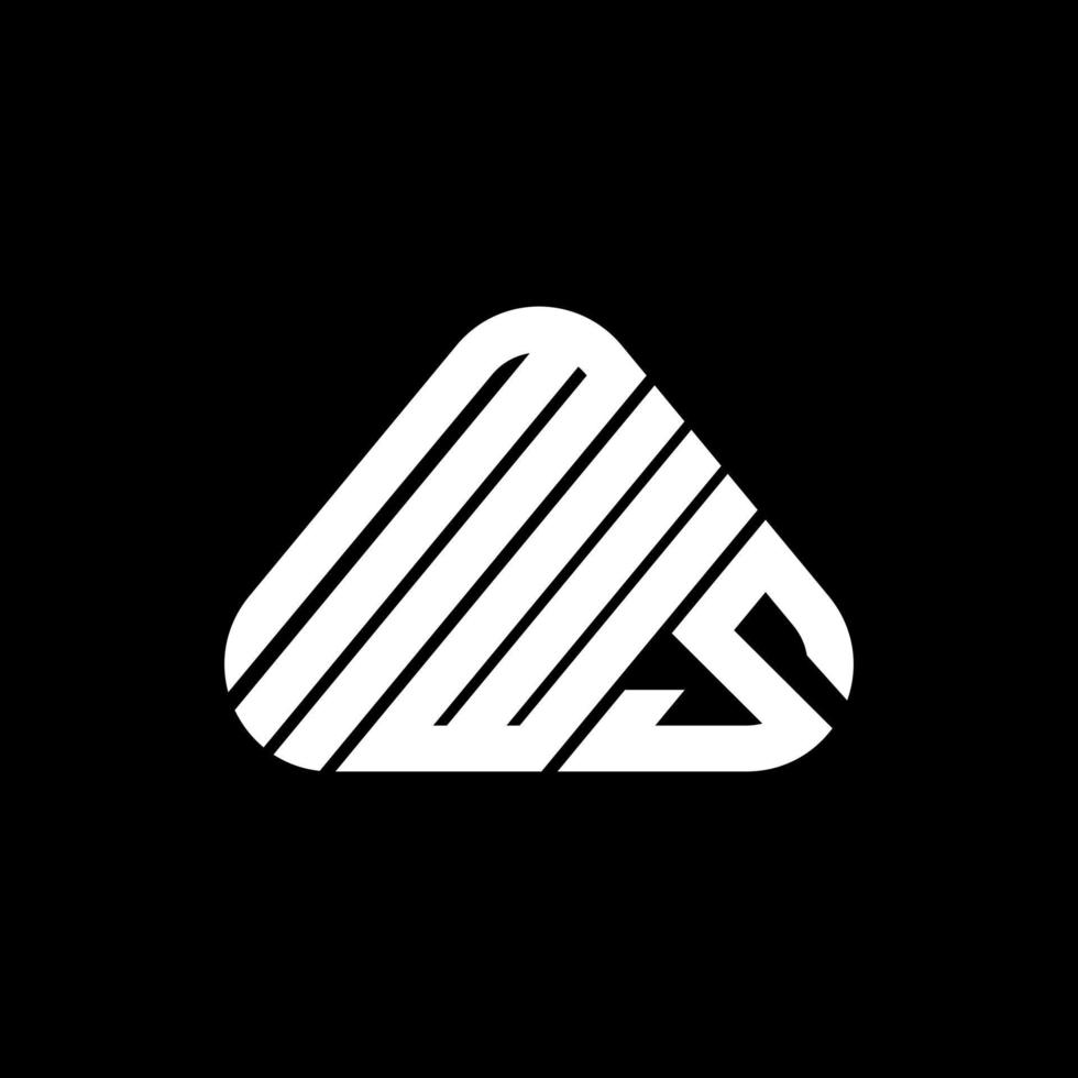 conception créative du logo lettre mws avec graphique vectoriel, logo mws simple et moderne. vecteur