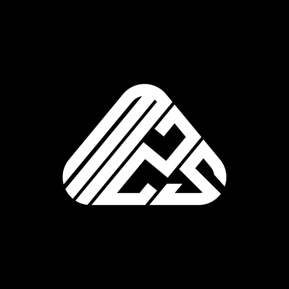 conception créative du logo de lettre mzs avec graphique vectoriel, logo mzs simple et moderne. vecteur