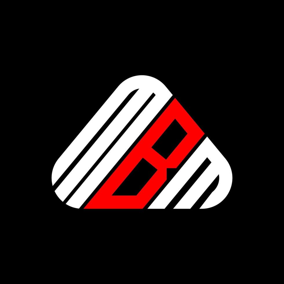 conception créative du logo de la lettre mbm avec graphique vectoriel, logo mbm simple et moderne. vecteur