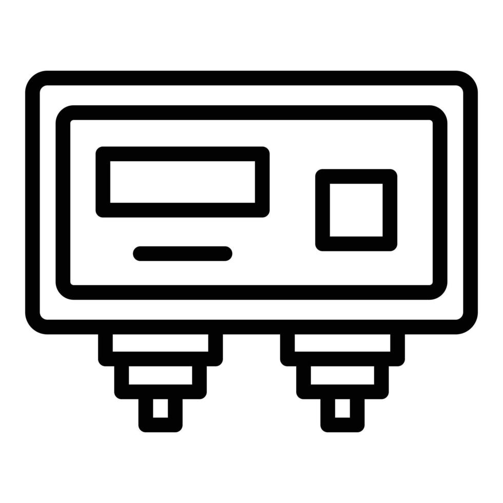 vérifier le vecteur de contour de l'icône de l'ordinateur portable. magasin de détail